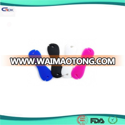 Coloful funny custom soft silicone cable clip