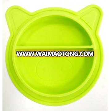 100% Silicone FDA/ EN71 Certificated Microwave Safe Toddler Baby Silicone Divided Plate